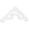Ekena Millwork Pitch Northwest Architectural Grade PVC Gable Pediment, 36"W x 6"H x 1"P (4/12) GPP036X006X100NOR - alternate 1